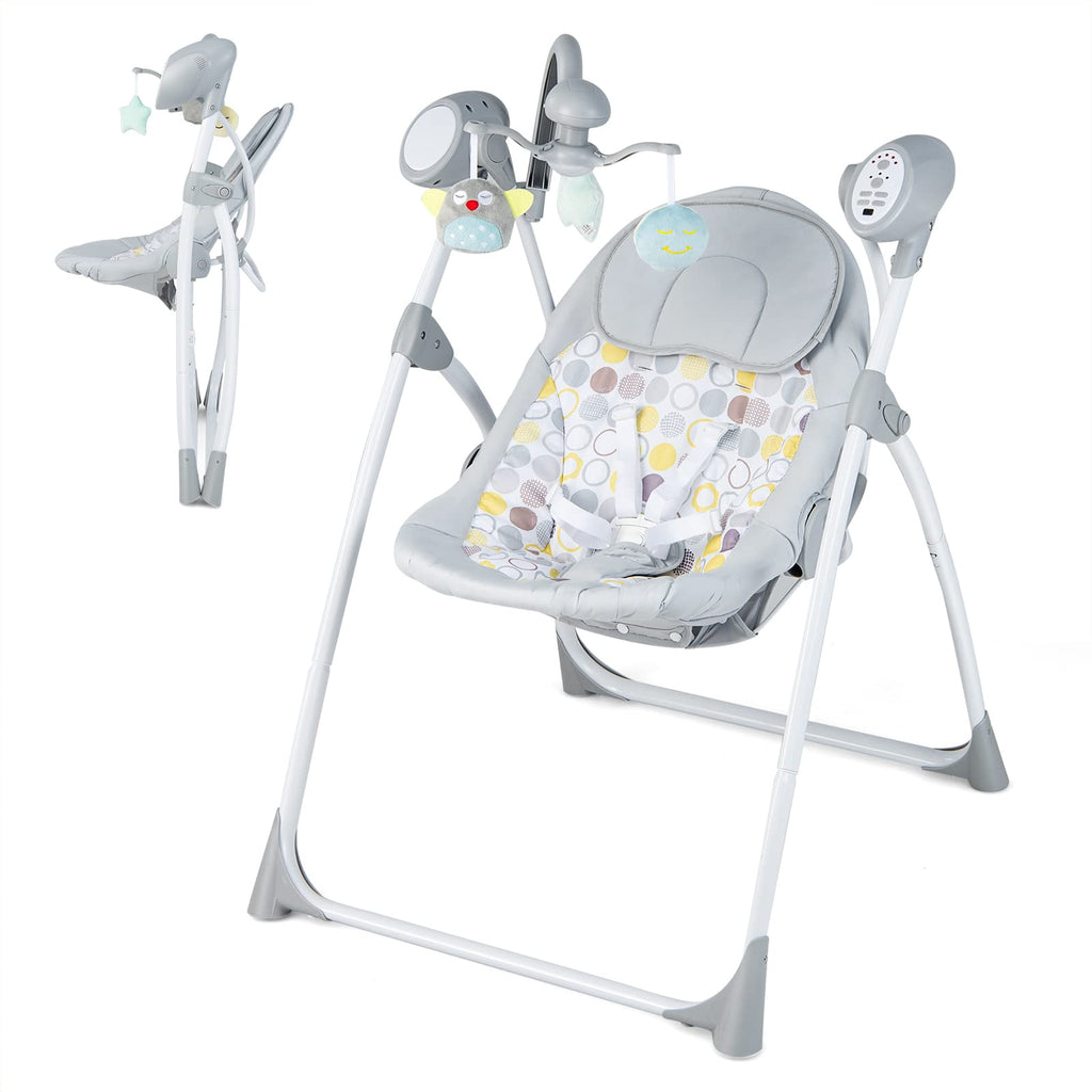 Electric Compact Swing Chair for Toddlers - Costzon