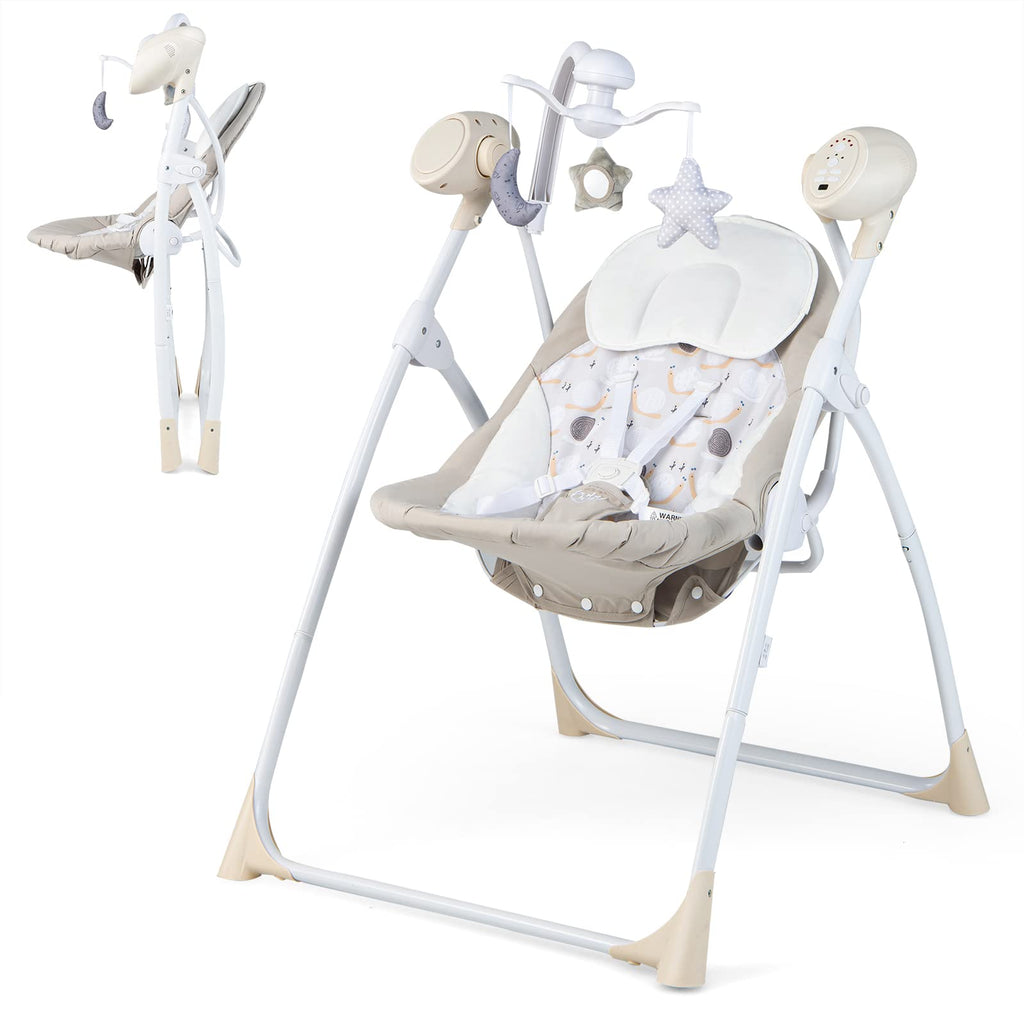 Electric Compact Swing Chair for Toddlers - Costzon