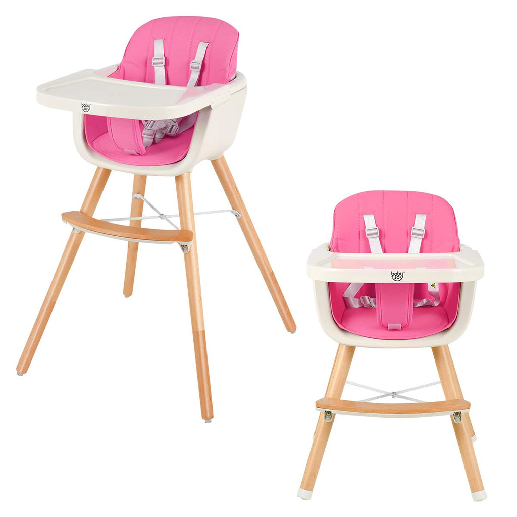 Convertible Baby High Chair, Pink