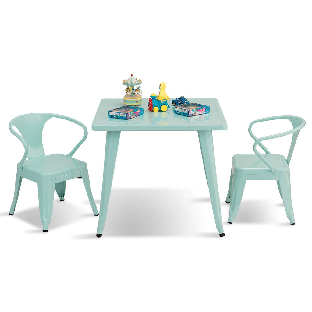 Kids Table and 2 Chair Set - Costzon