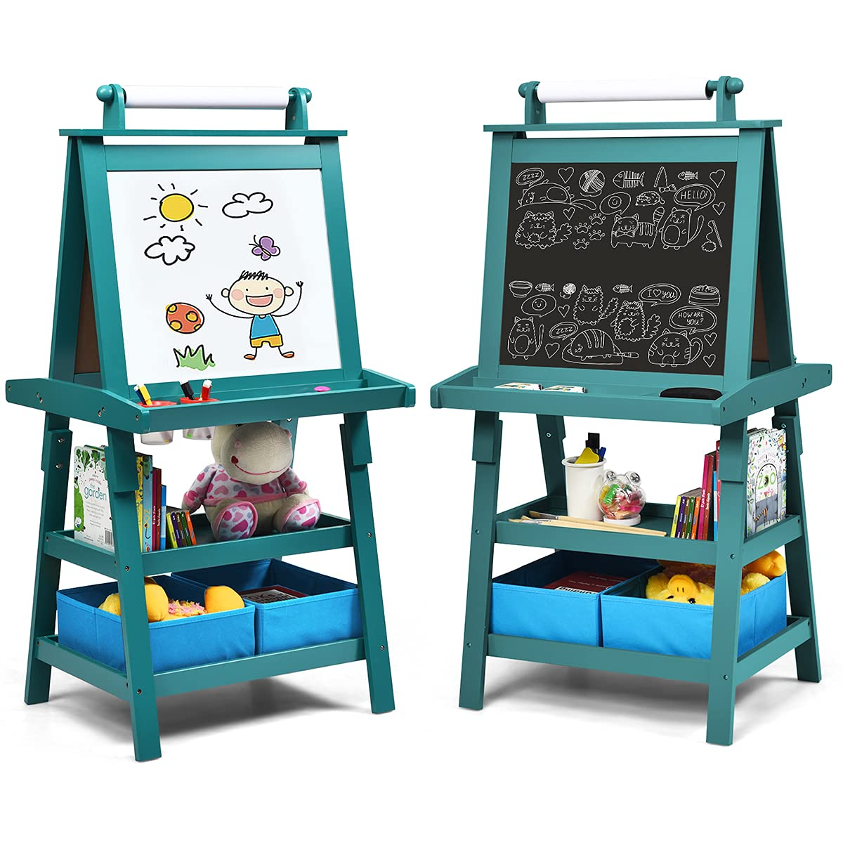 Art Easel 3 1 Double Sided Storage Easel Standing Easel