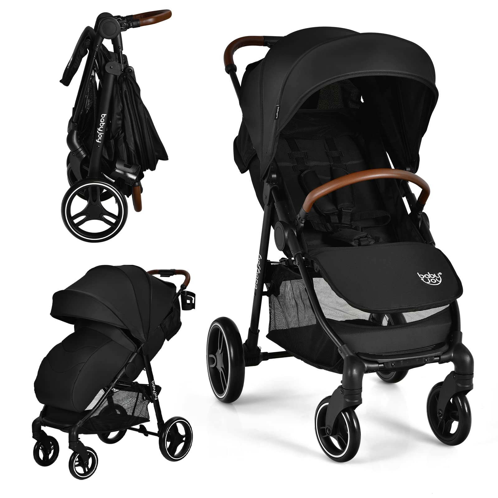 Baby joy portable 3 wheel folding baby stroller sales