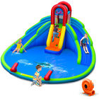 Costzon Inflatable Water Slide for Kids, Mighty Kids Inflatable Water Park w/Splash Pool