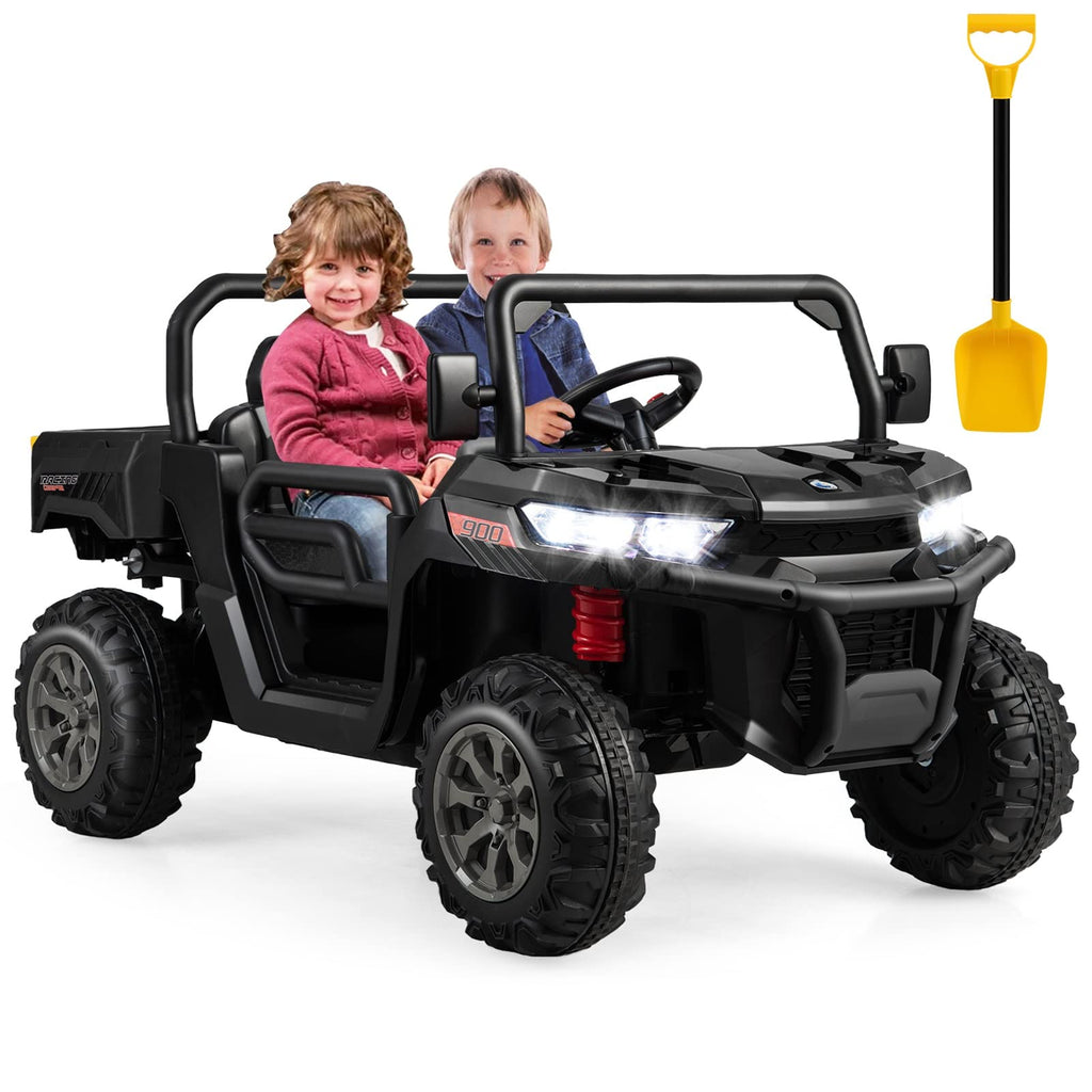 2-Seater Ride on Car, Dump Truck w/ Remote Control - Costzon