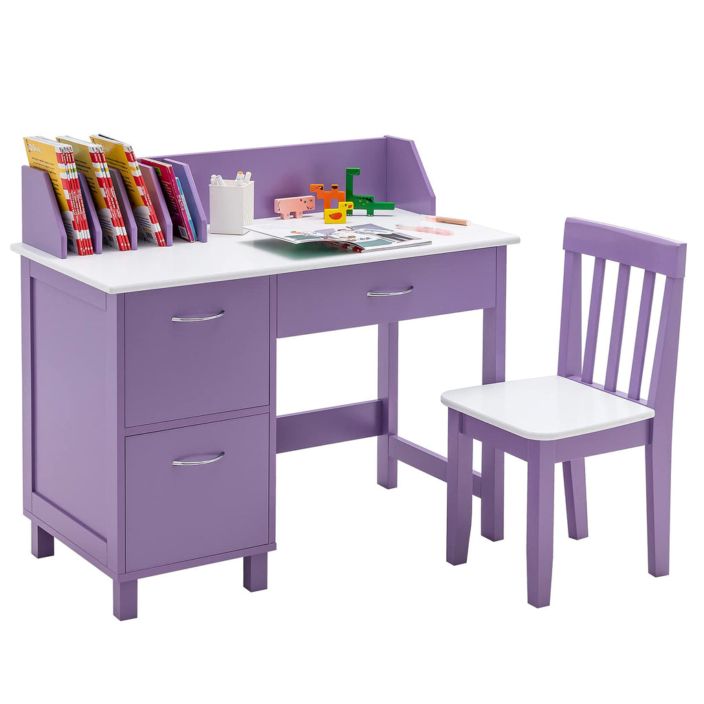 Kids Desk and Chair Set - Costzon