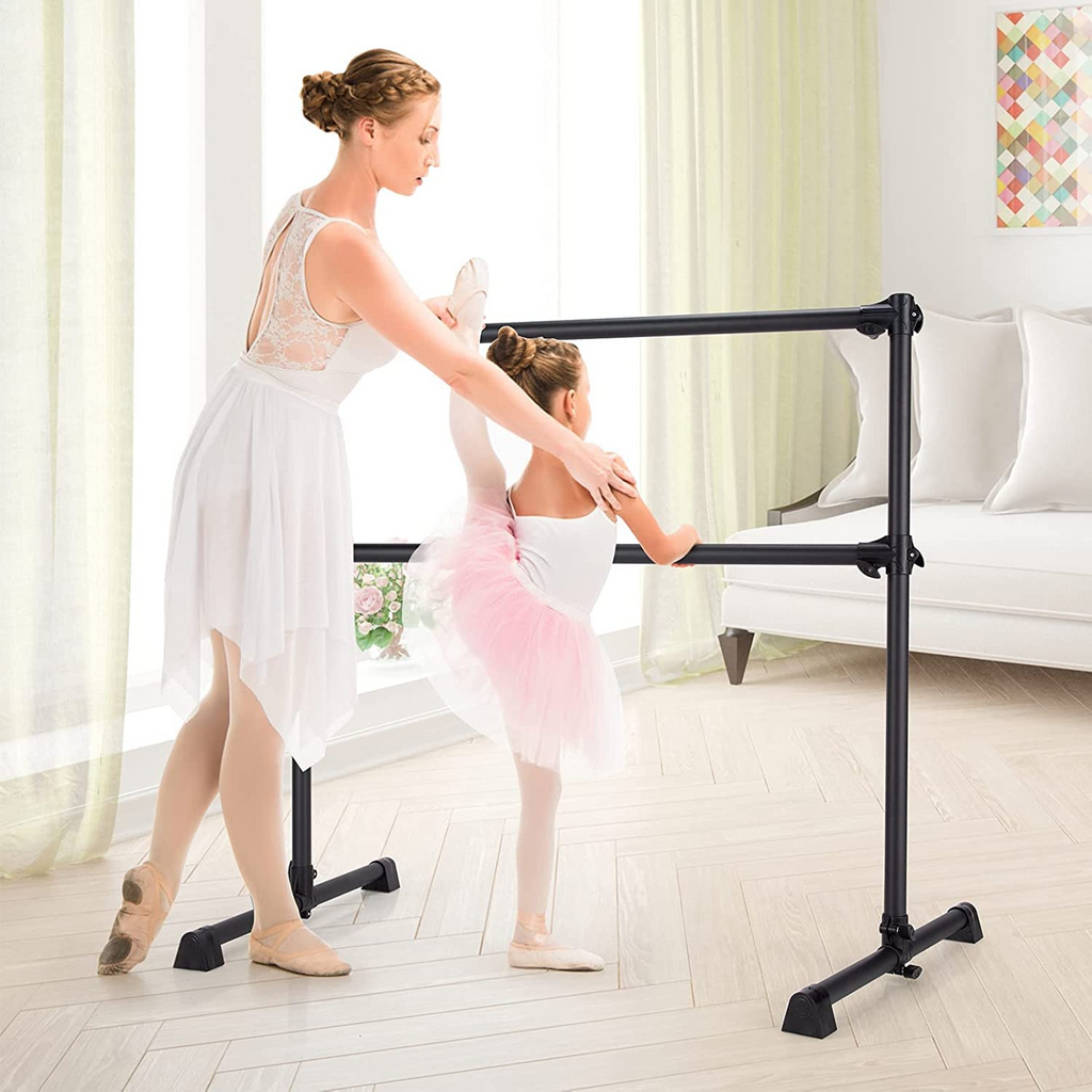 thumbnail image 2 of Costzon Freestanding Ballet Barre - Adjustable Height 7" To 46", Double Bar, Portable & Stable 2 of 10