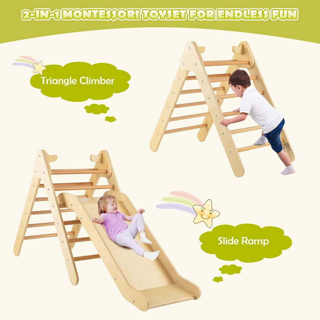 Costzon Wooden Climbing Toys for Toddlers