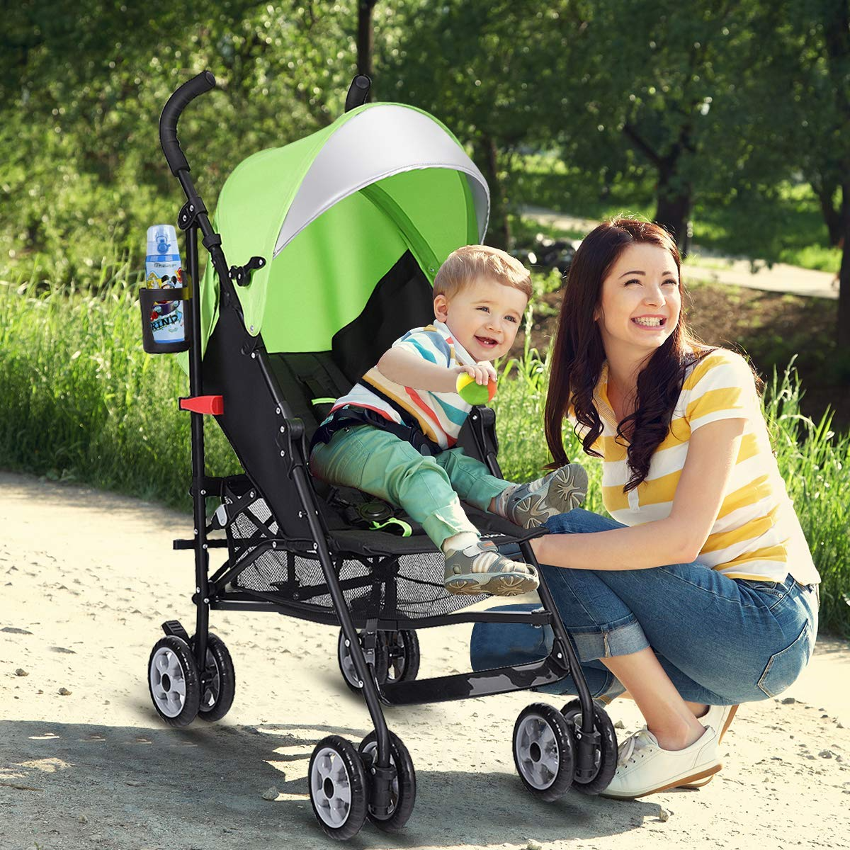BABY JOY Lightweight Stroller, Compact Travel Stroller, Infant Strolle –  costzon