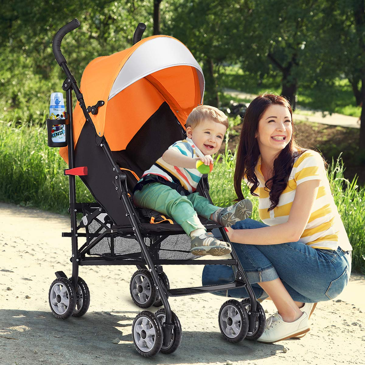 bjs umbrella stroller BABY JOY Lightweight Stroller, Compact Travel Stroller, Infant Strolle – costzon