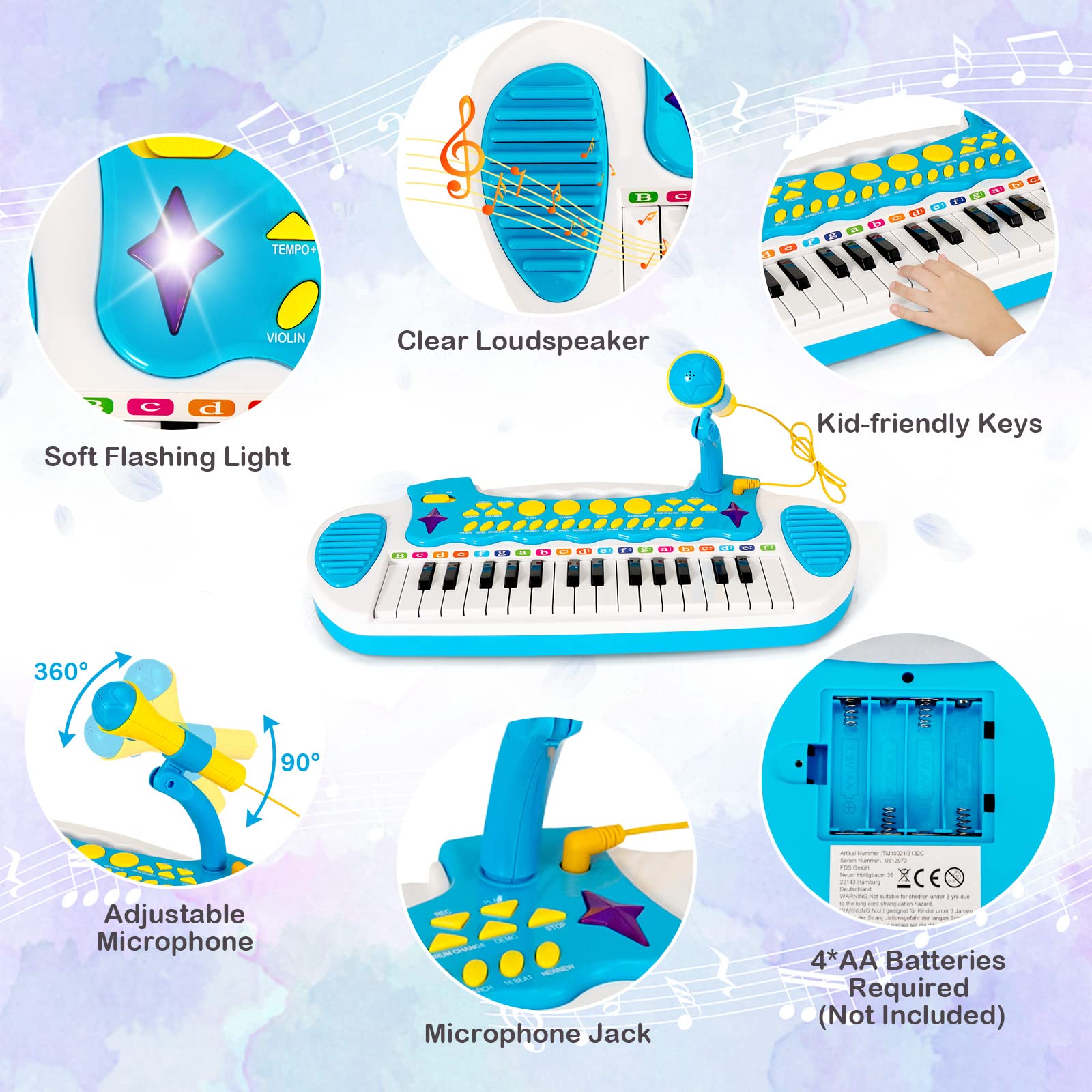 Costzon 31-key Kids Piano Keyboard LegetøjCostzon 31-key Kids Piano Keyboard Legetøj  