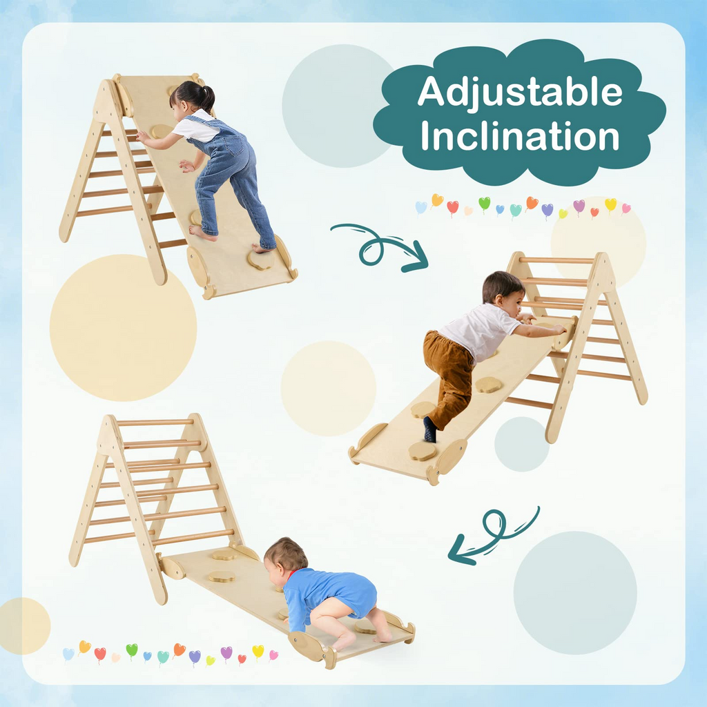 Costzon Wooden Climbing Toys for Toddlers