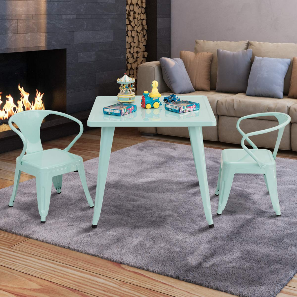 Kids Table and 2 Chair Set - Costzon