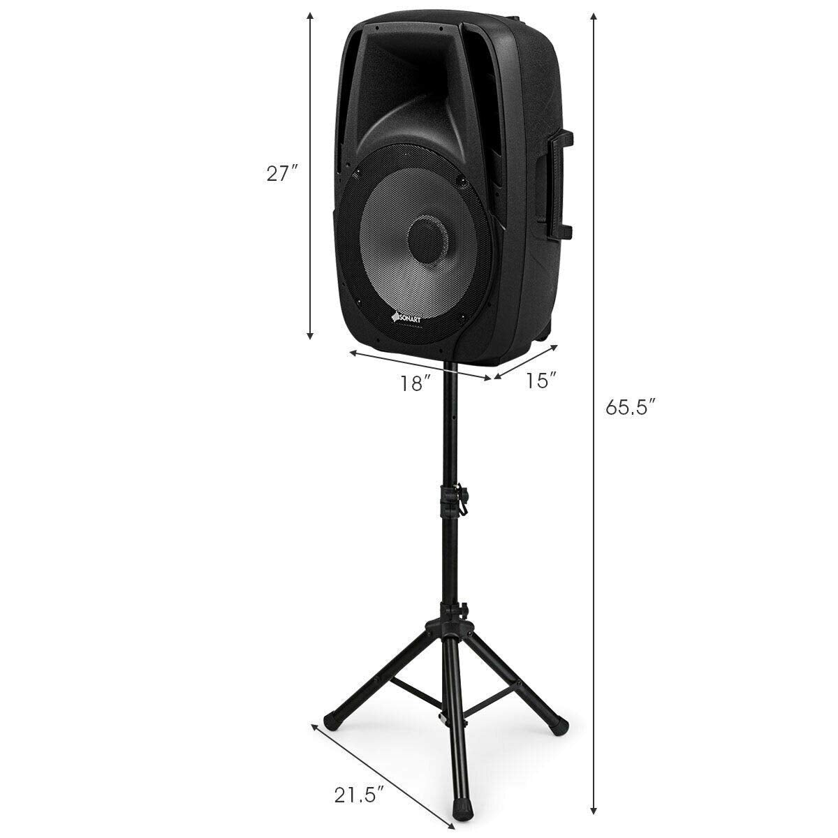 Sonart 15" 1500W Powered Speakers