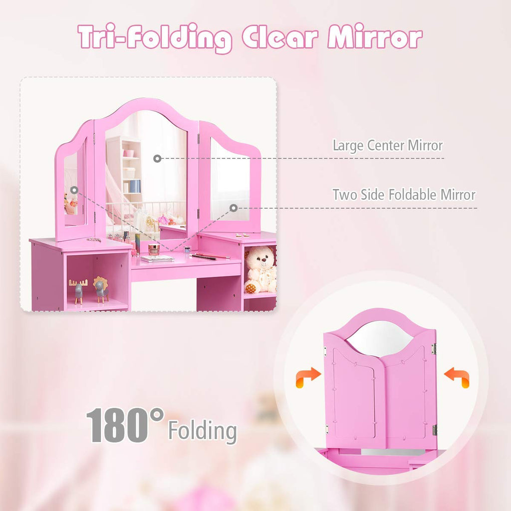 Princess Makeup Dressing Table - Costzon