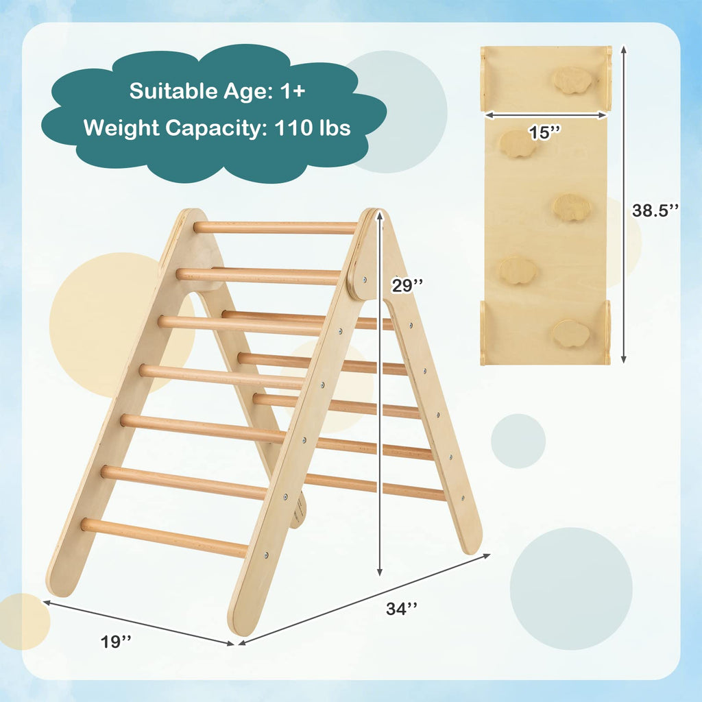 Costzon Wooden Climbing Toys for Toddlers