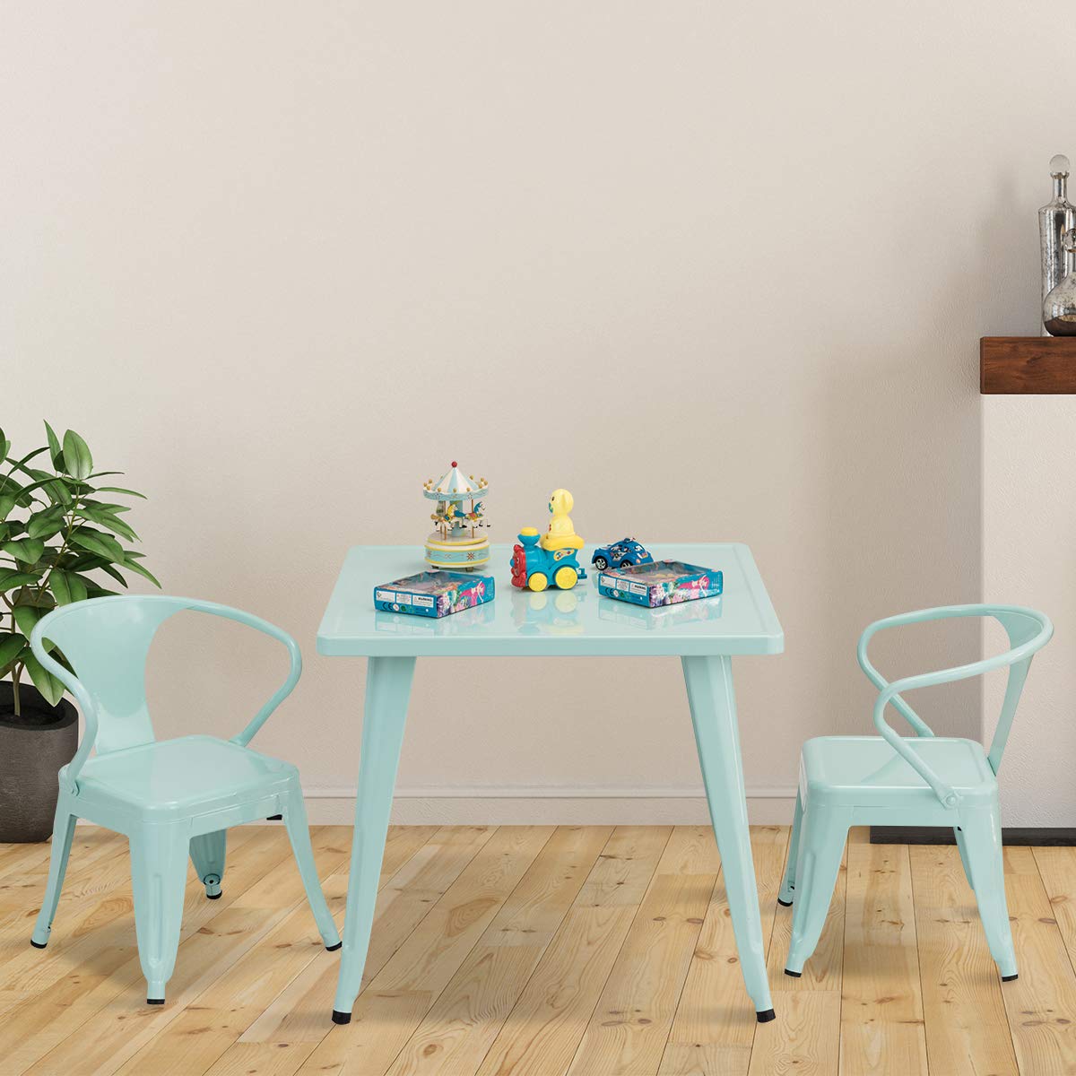 Metal on sale kids table