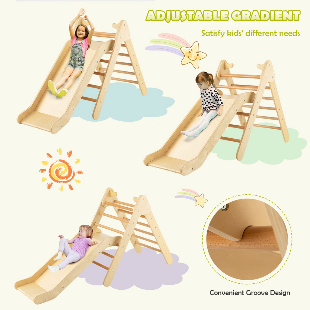 Costzon Wooden Climbing Toys for Toddlers