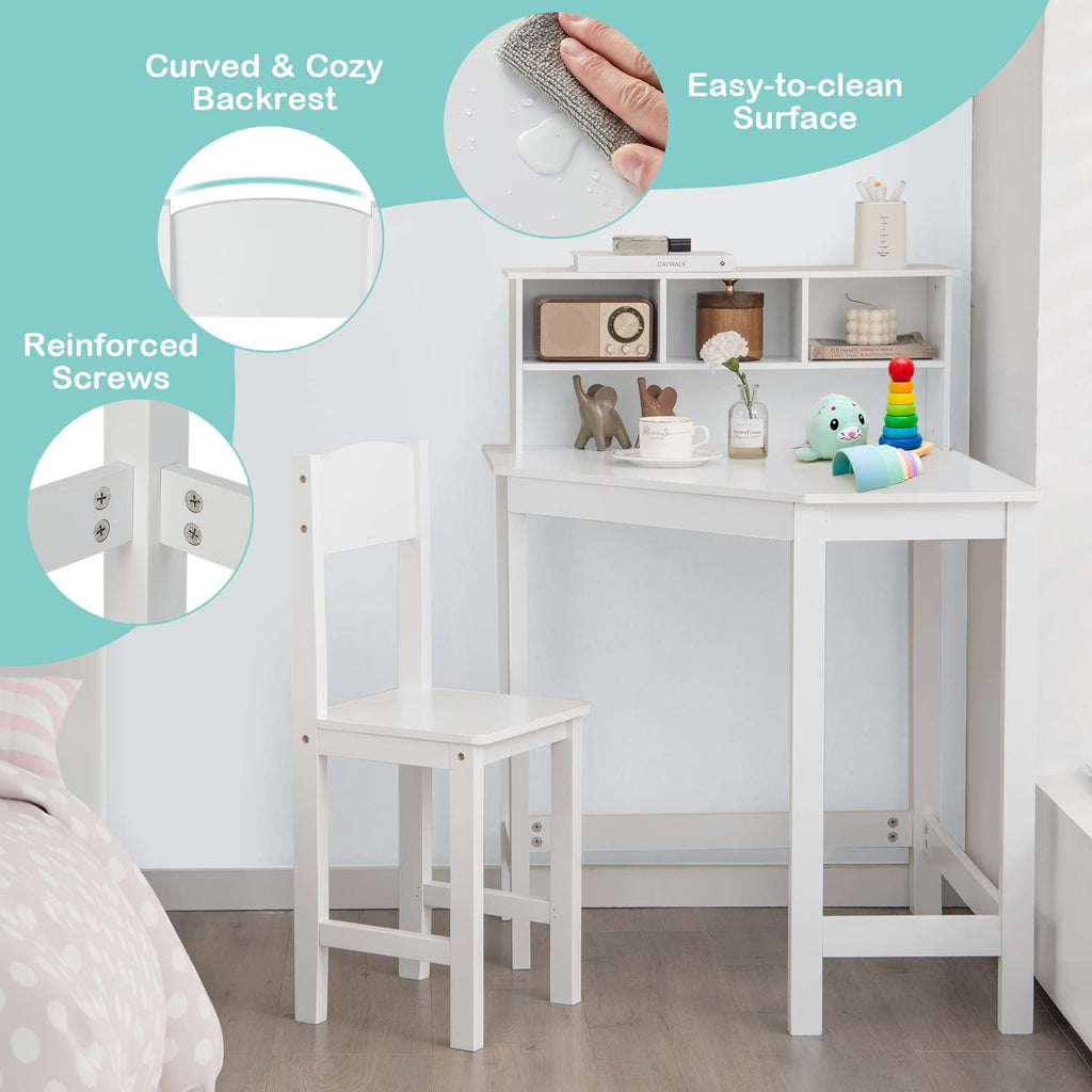 Kids Desk and Chair Set - Costzon
