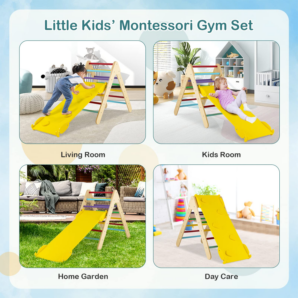 Costzon Wooden Climbing Toys for Toddlers