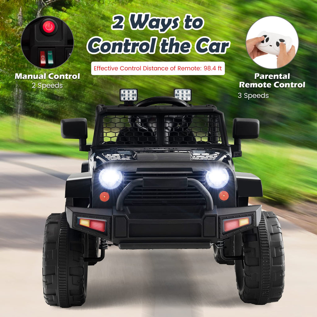 12V Battery Powered Truck Vehicle, Electric Car for Kids - Costzon