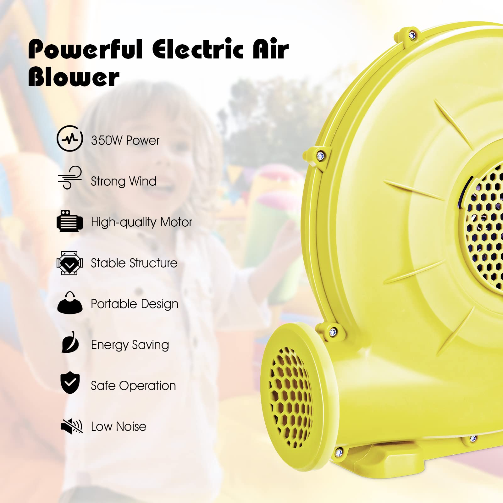 Costzon Air Blower, 480W Bounce House Blower, Pump Fan Commercial