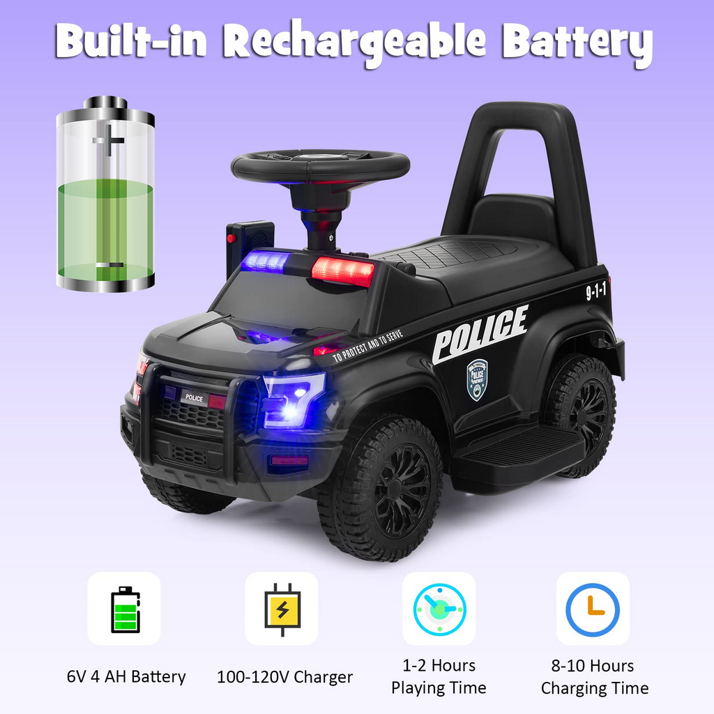 6V Battery Powered Police Car