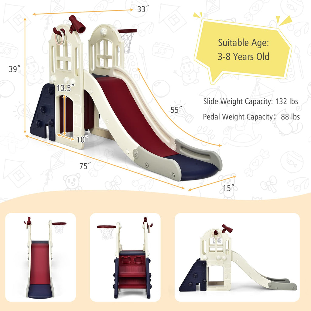 6 in 1 Slide for Kids - Costzon