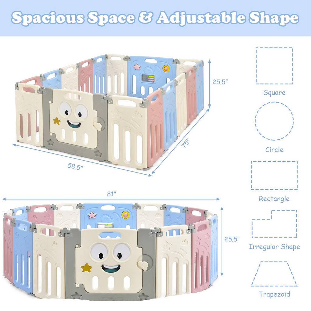 Costzon Foldable Baby Playpen