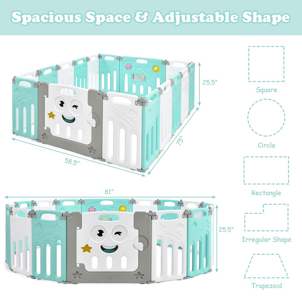 Costzon Foldable Baby Playpen