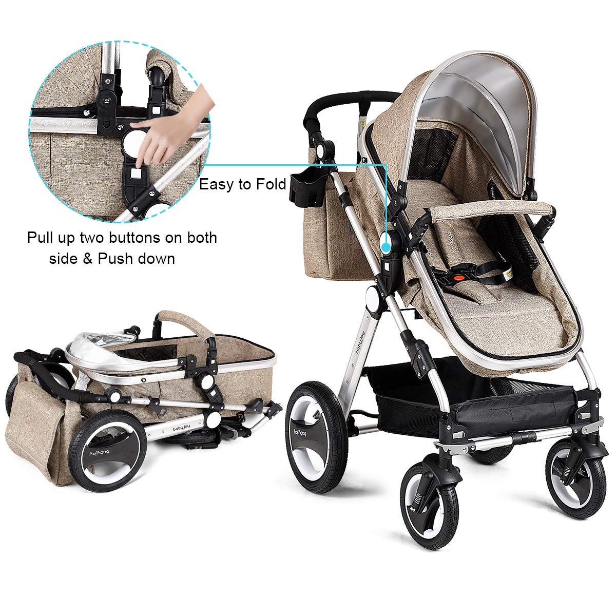 Vanbloom Baby Stroller (Gray) – 6312A – Saint John's