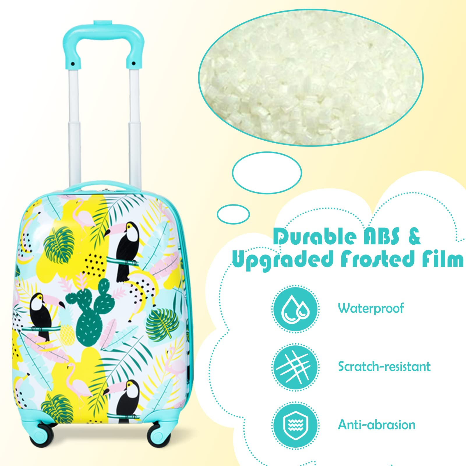 Kids Backpacks Boys Goplus 2PC Kids Carry On Luggage Set, 16