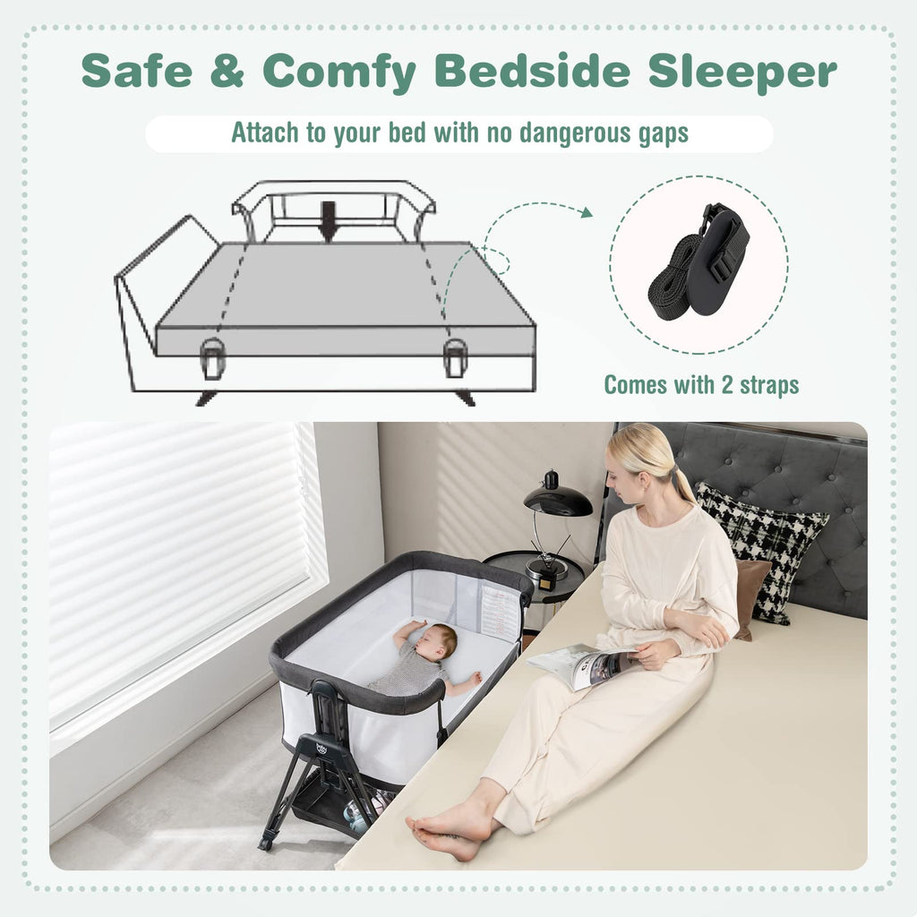 Costzon Bassinet Bedside Sleeper