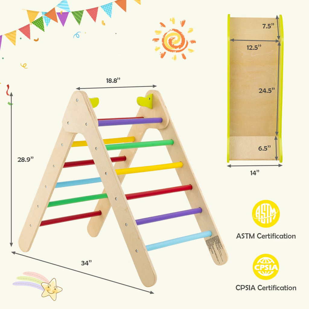 Costzon Wooden Climbing Toys for Toddlers