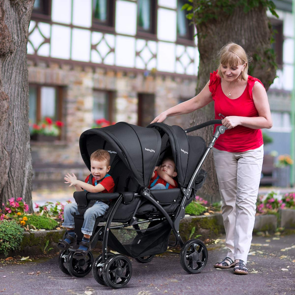 Foldable Double Seat Tandem Stroller