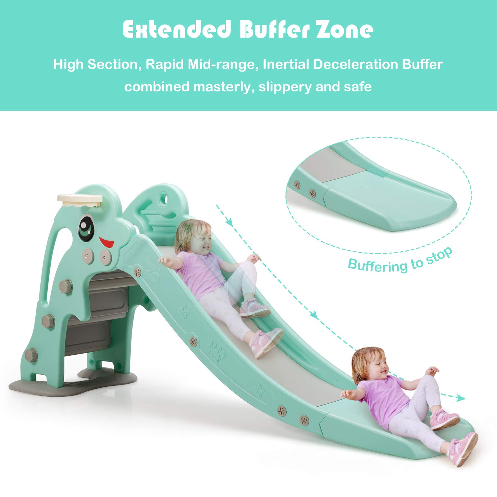 Toddler Slide Baby Joy Kids Large Slide Play Climber Set With Long ...