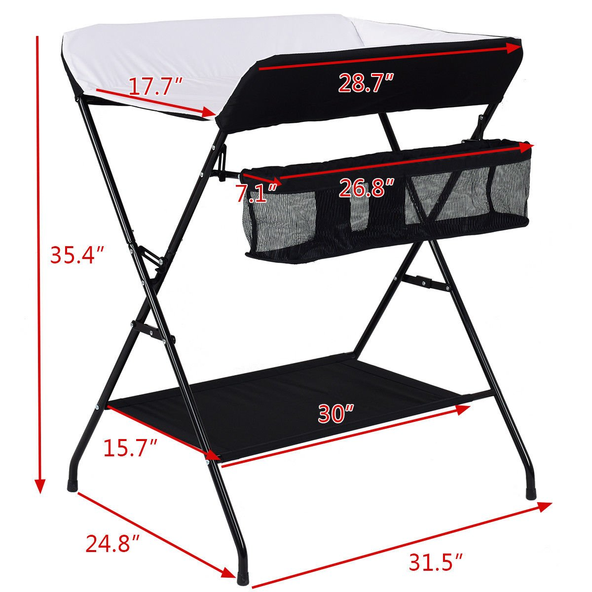 Costzon folding hotsell diaper station
