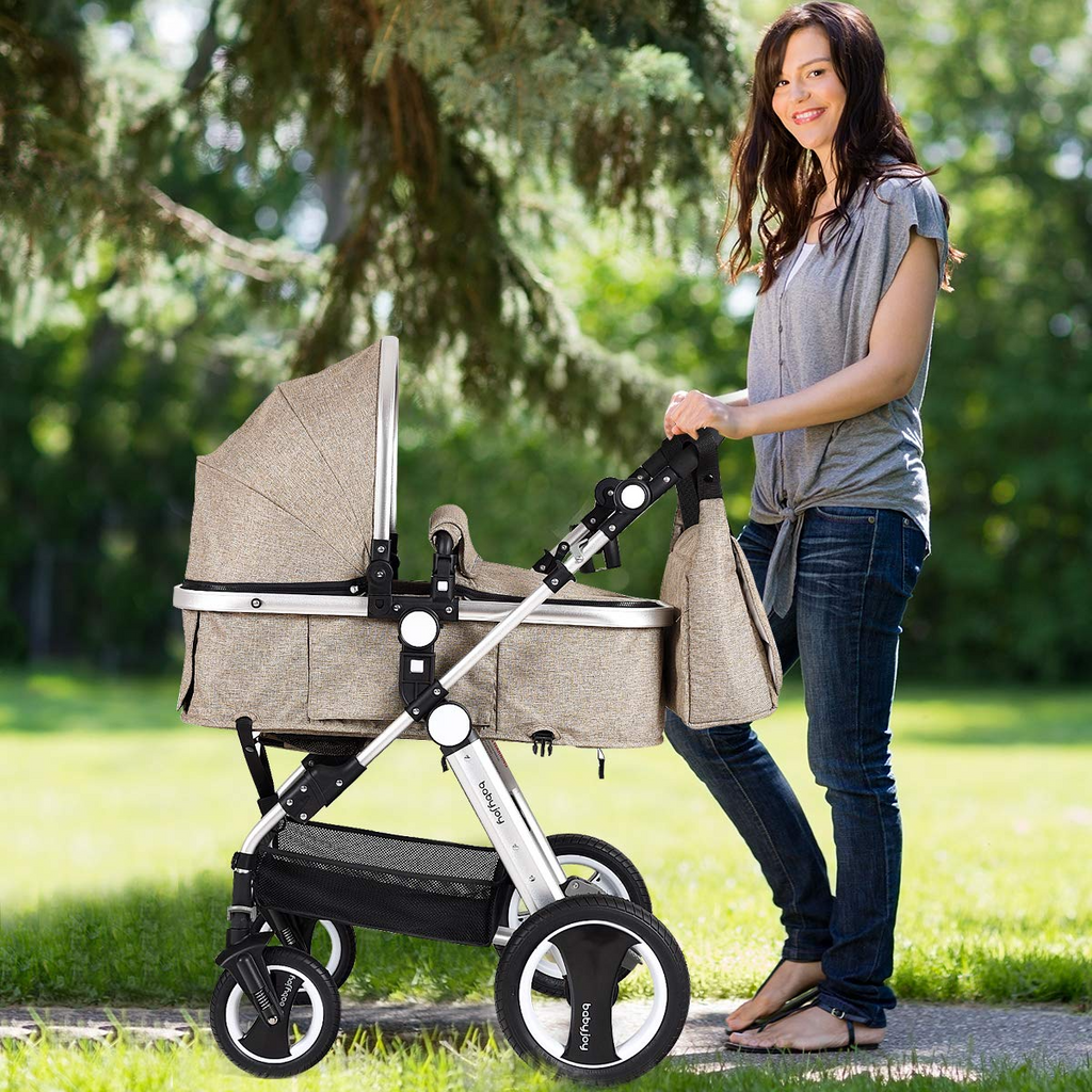 thumbnail image 2 of BABY JOY 2 In 1 Convertible Baby Stroller With Brunei 2 of 12