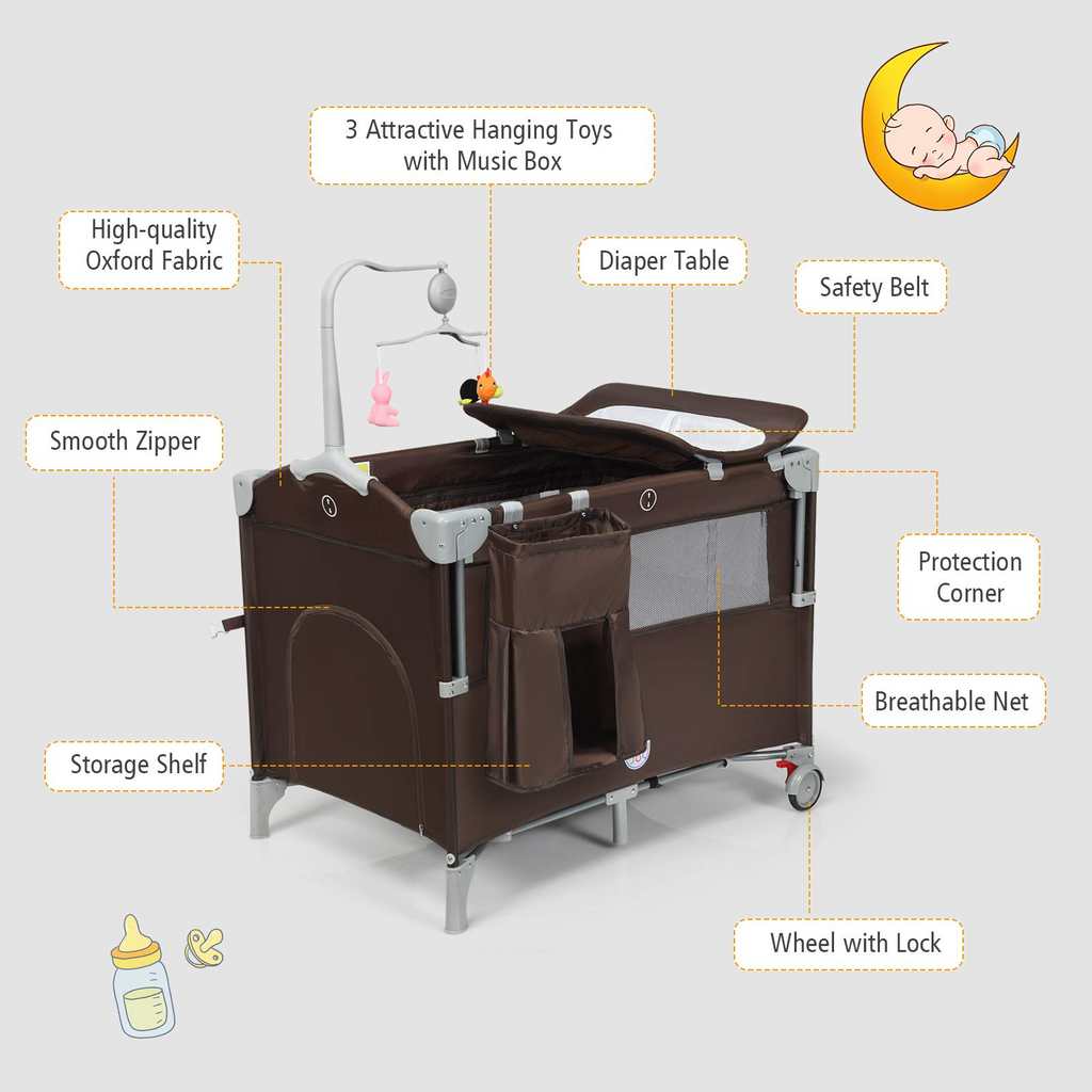 Baby Bedside Sleeper with Bassinet