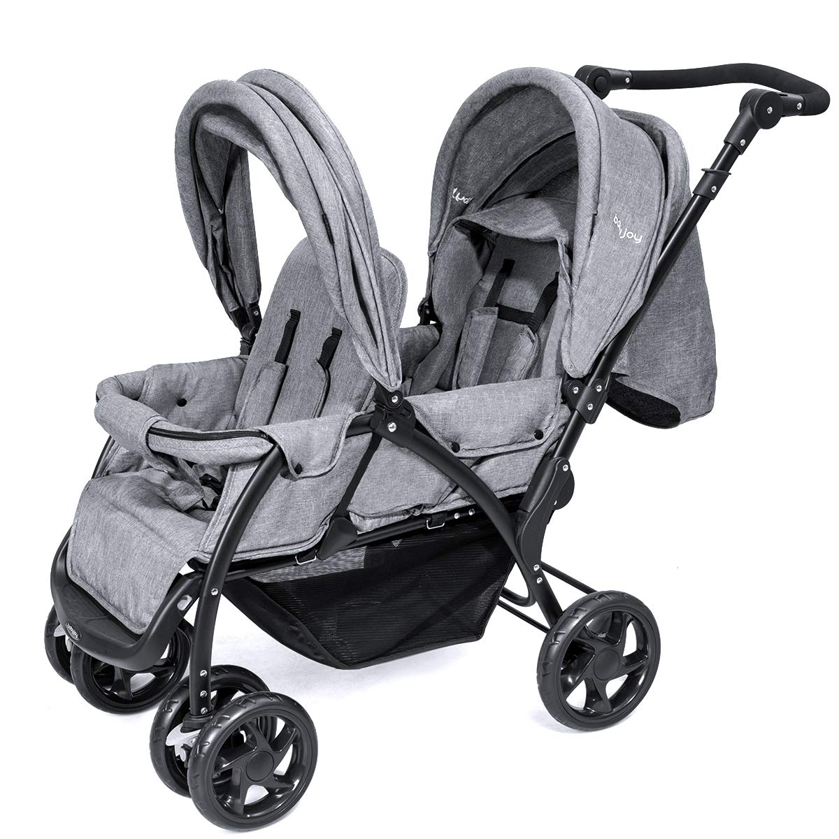 BABY JOY Double Stroller, Foldable Lightweight Twin Stroller with