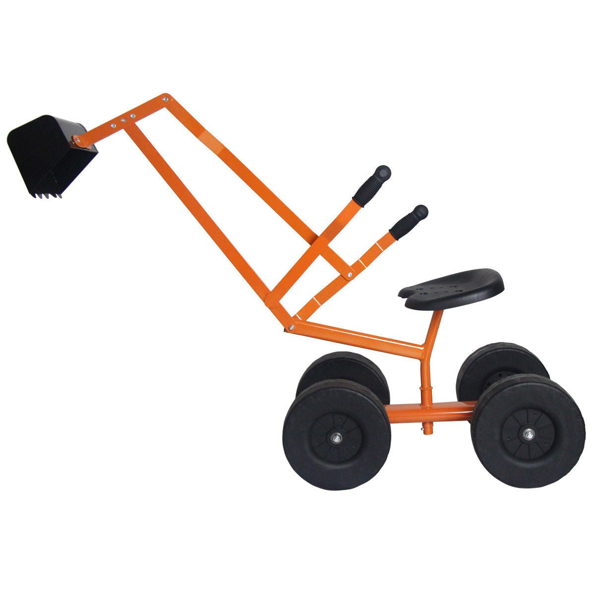 Ride on Digger Heavy Duty Steel Digging Scooper Excavator Crane 360° Rotating Seat