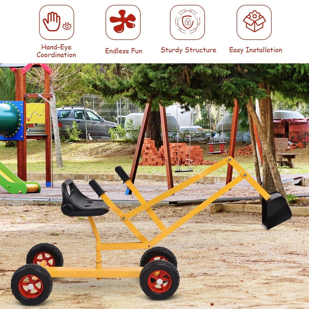 Kids Ride On Sand Digger with Wheels - costzon