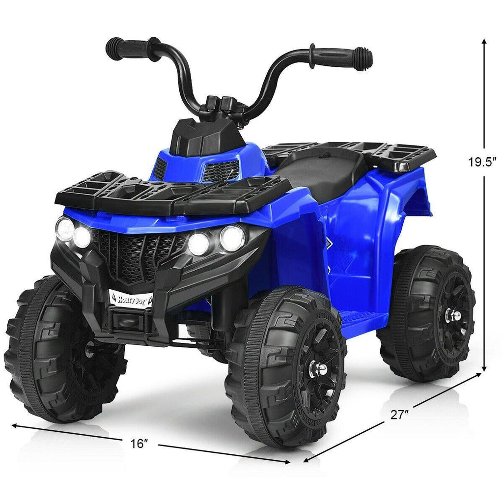 Ride on ATV, 6V Battery Powered Kids Electric Vehicle - costzon