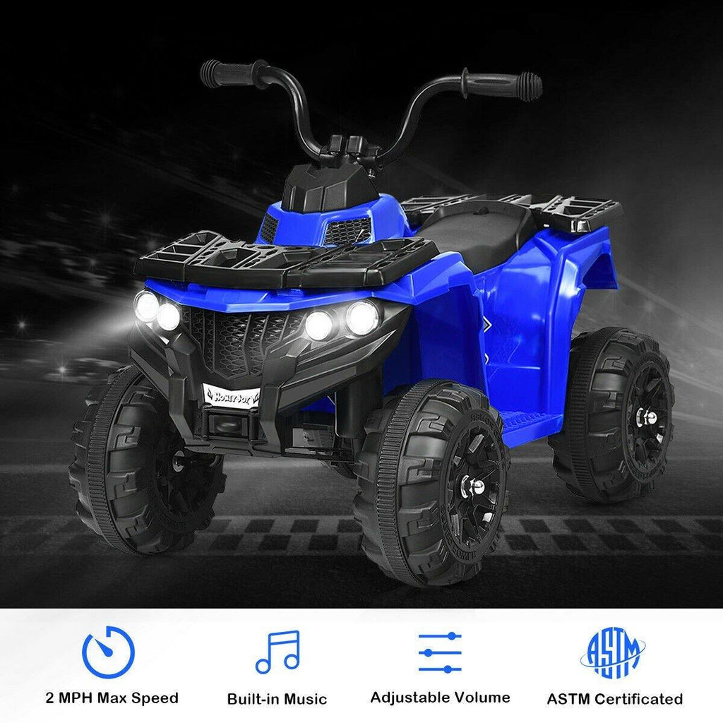 Ride on ATV, 6V Battery Powered Kids Electric Vehicle - costzon