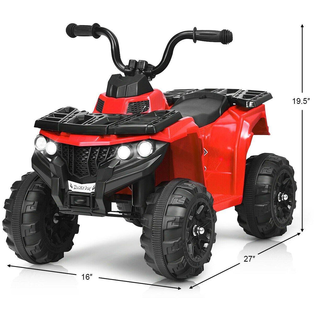 Ride on ATV, 6V Battery Powered Kids Electric Vehicle - costzon