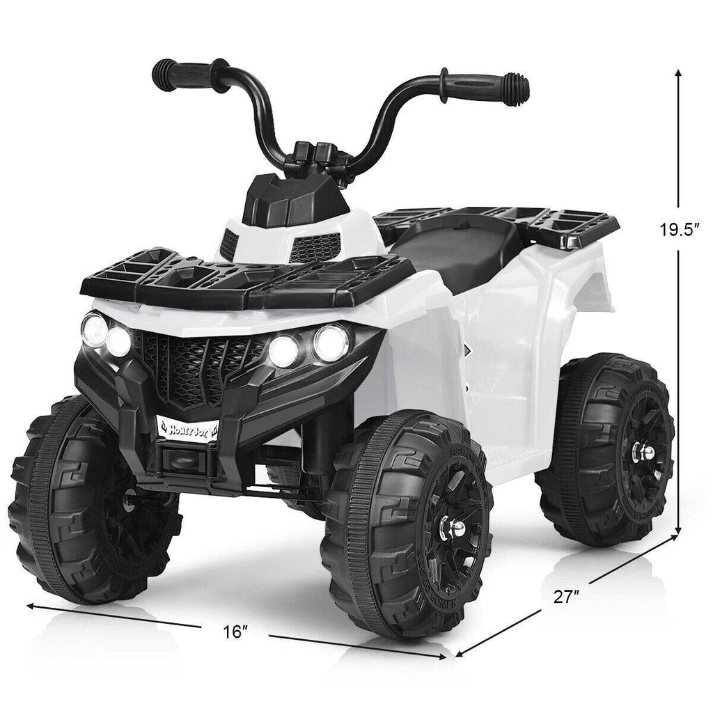 Ride on ATV, 6V Battery Powered Kids Electric Vehicle - costzon